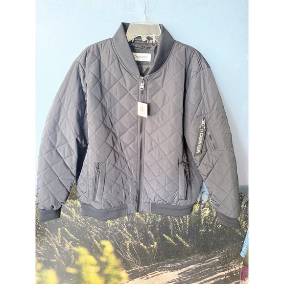 Calvin Klein Other - Calvin Klein men's quilted bomber Zip up Navy Blue XL New With Tag